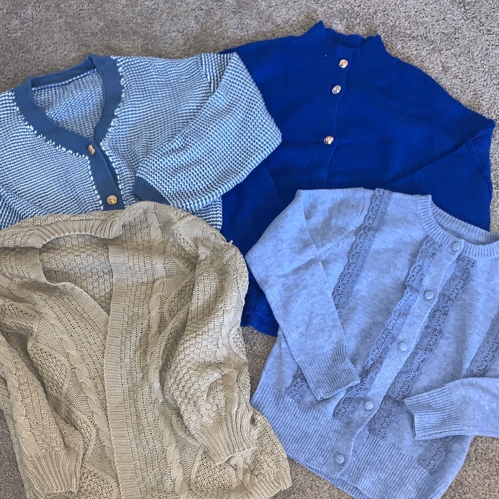 Stylish Women's Sweater Collection 3 sweaters in individual photos